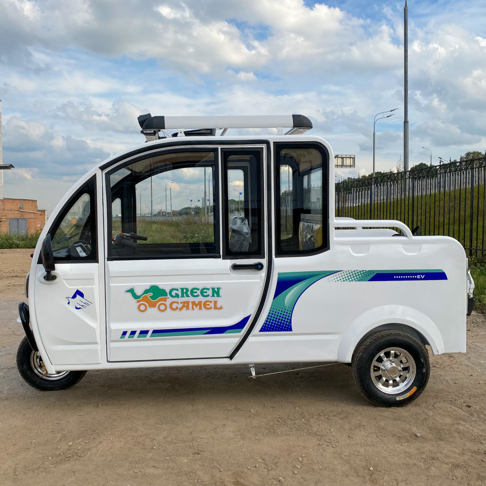 Трицикл GreenCamel Шторм Пикап  (60V 1500W) кабина, кузов, понижающая