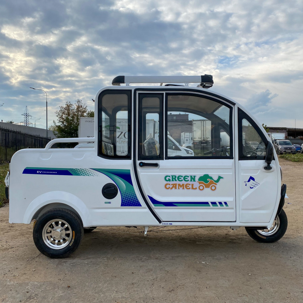 Трицикл GreenCamel Шторм Пикап  (60V 1500W) кабина, кузов, понижающая