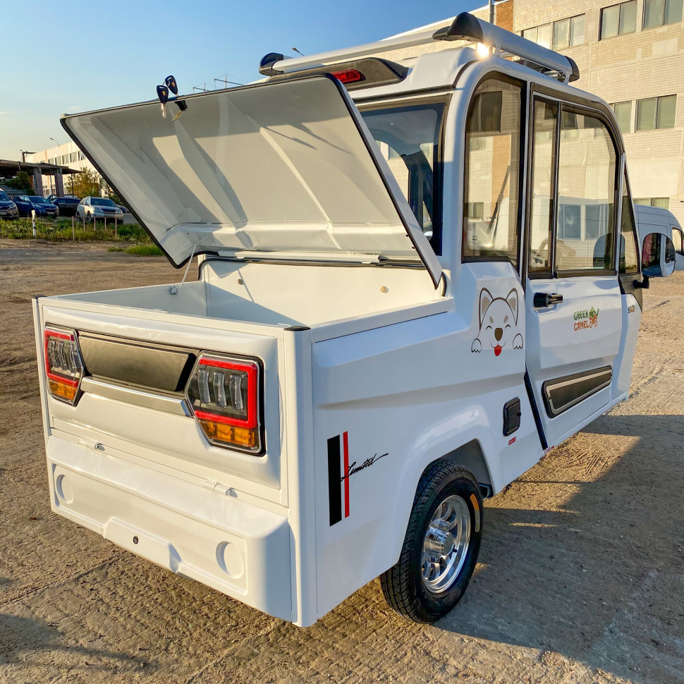 Трицикл GreenCamel Шторм Пикап  (60V 1500W) кабина, кузов, понижающая