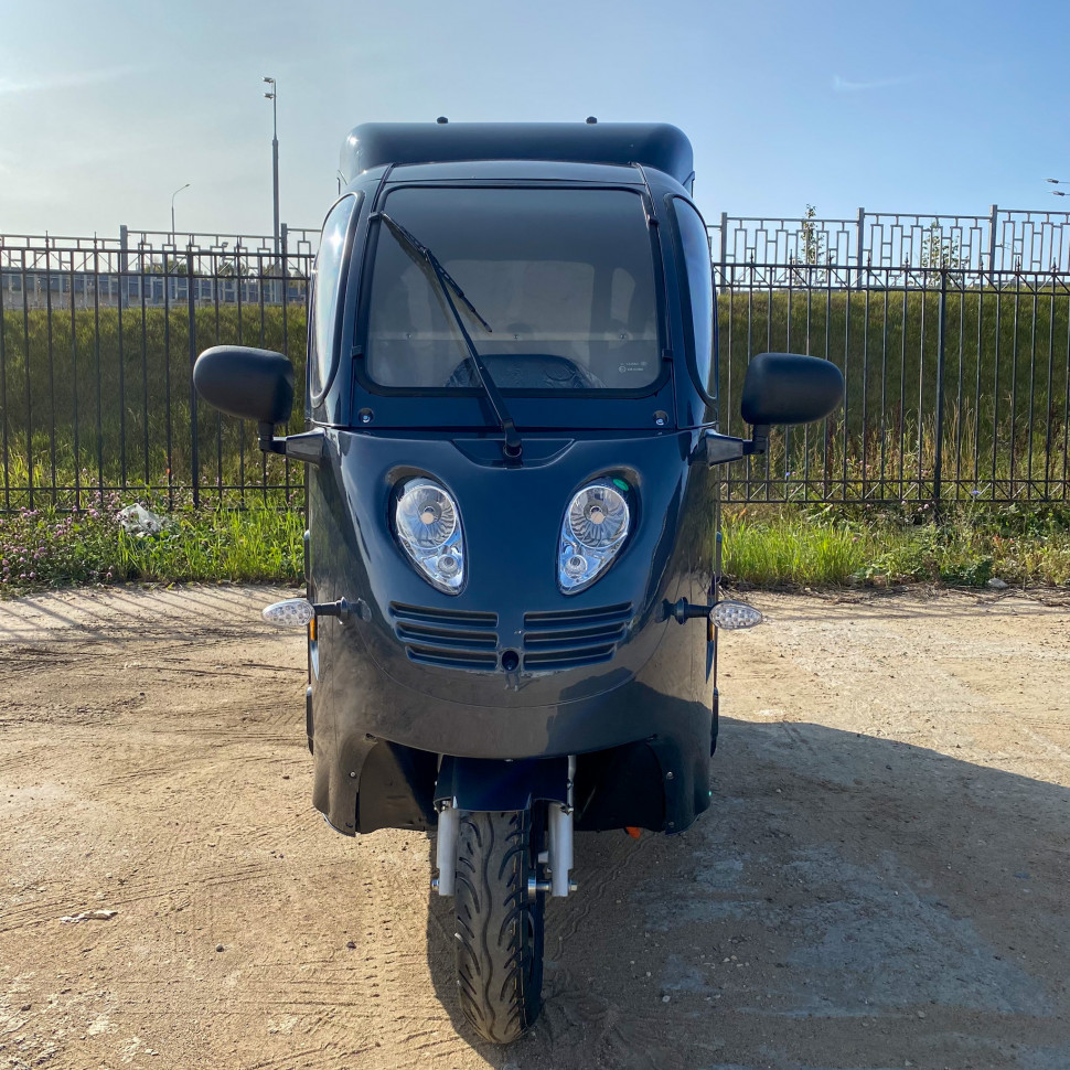 Трицикл грузовой GreenCamel Тендер E1200 (72V 2500W) кабина, BOX, понижающая
