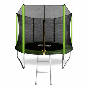 ARLAND Батут 8FT с внешней страховочной сеткой и лестницей (Light green)